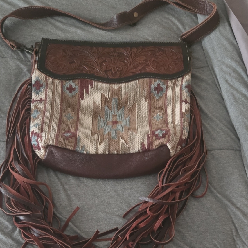 Myra Bag Rustic Fringe Shoulder Bag